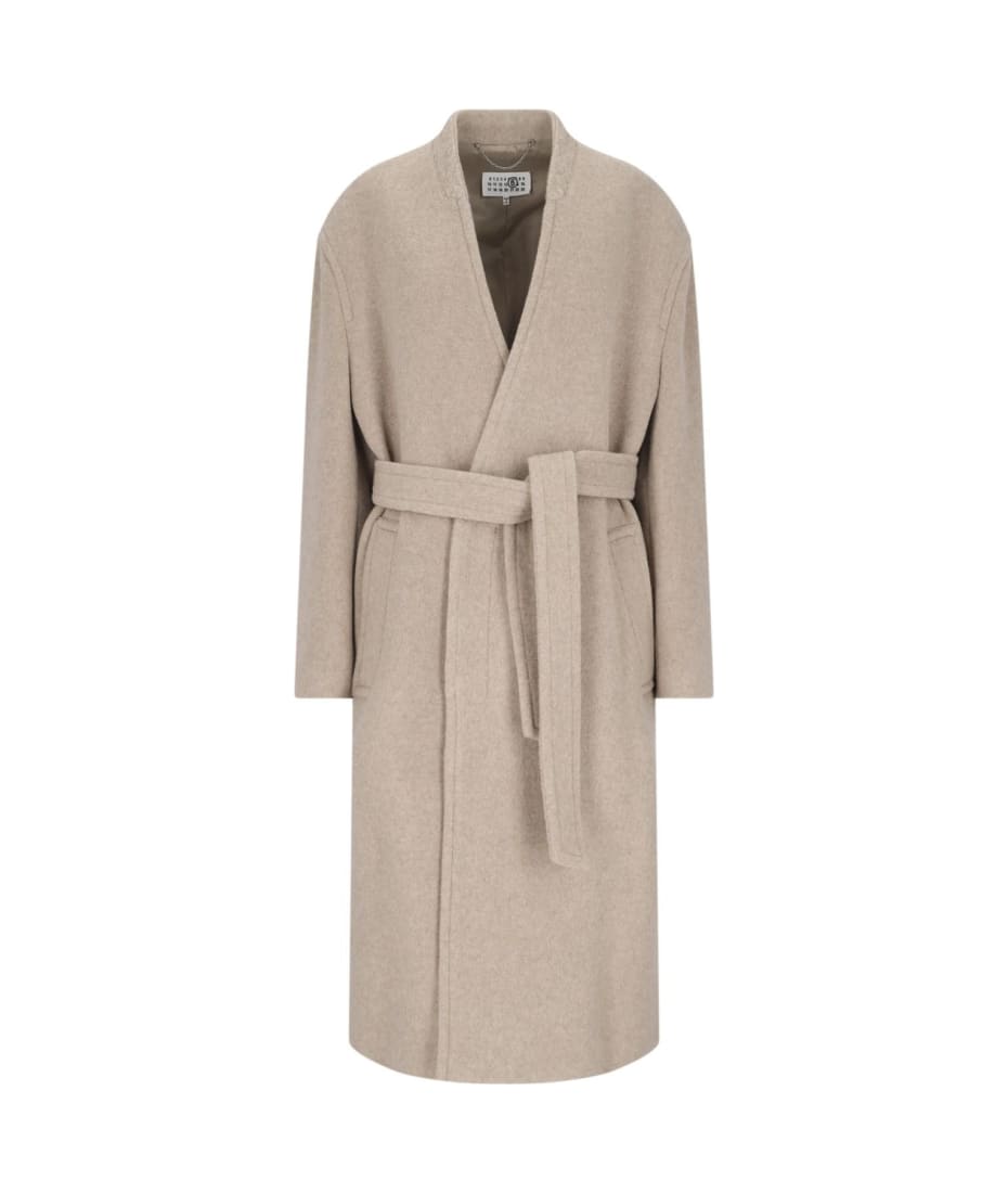 MM6 Maison Margiela Midi Belted Coat | italist