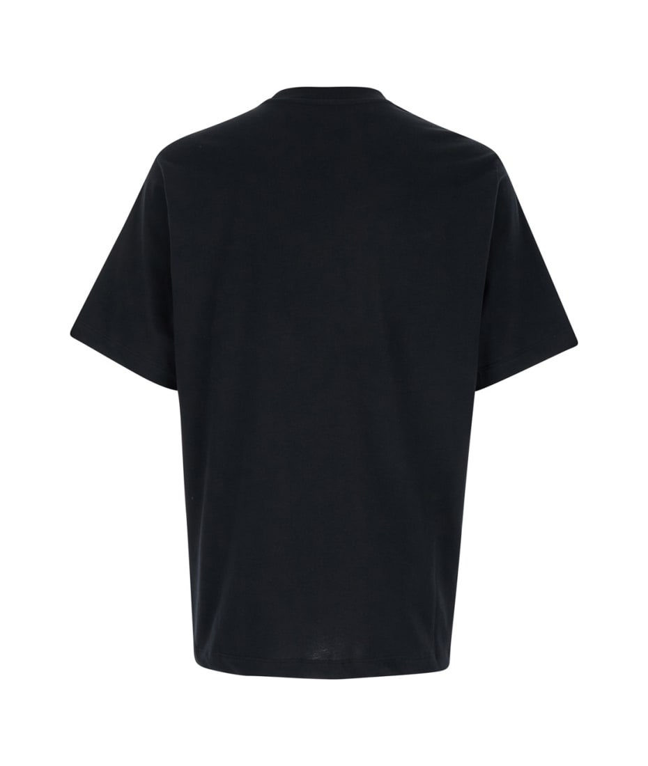 Black Crewneck T-shirt With Amiri Arts District Logo Print