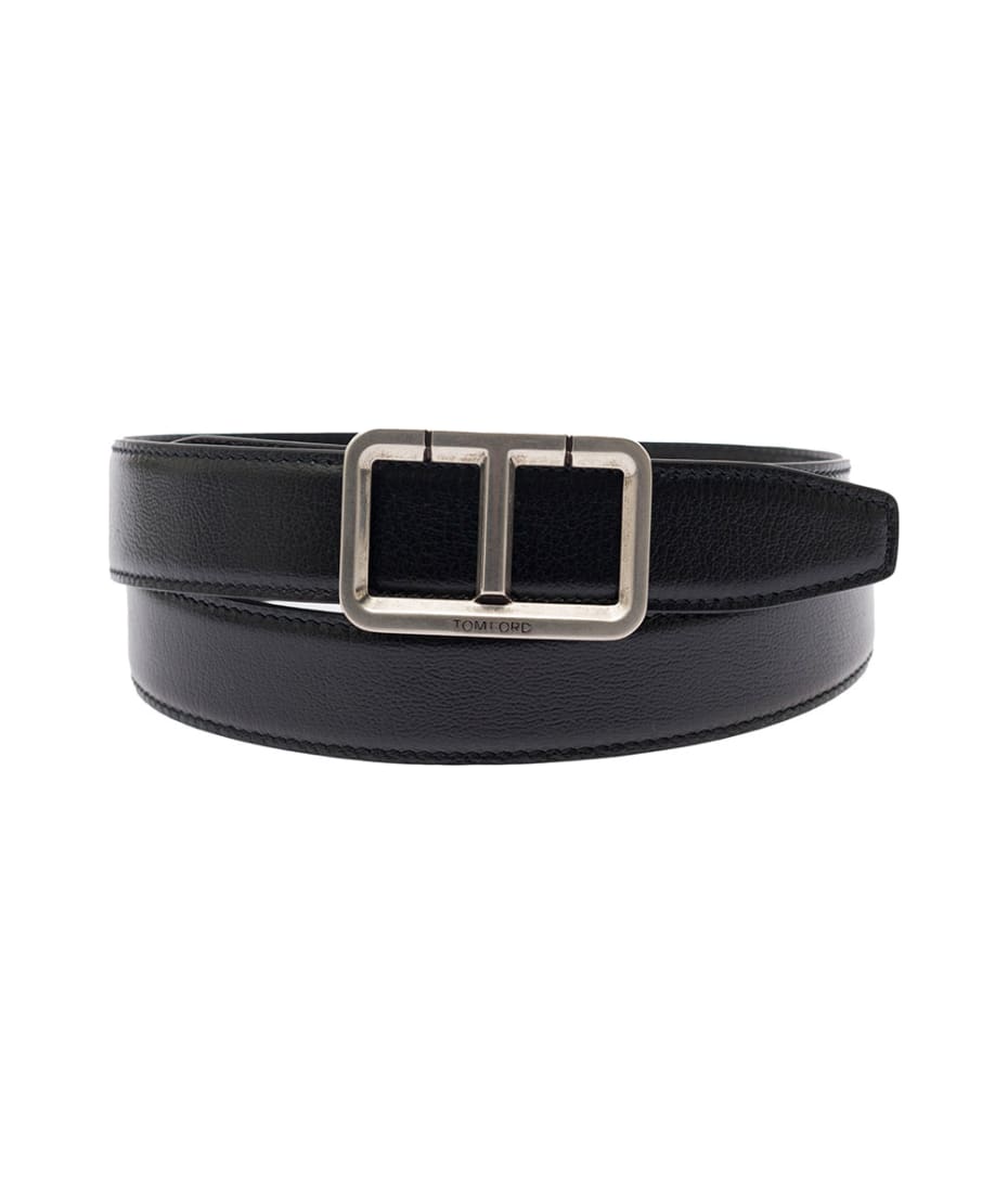tom ford reversible t leather belt