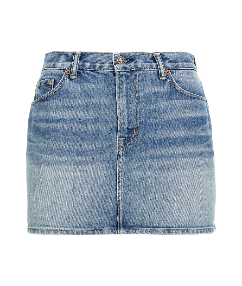 【関税&送料込み】Tom Ford 'Summer Stone Washed Denim Mini Tom Ford 'summer Stone Washed Denim Mini' Skirt | italist