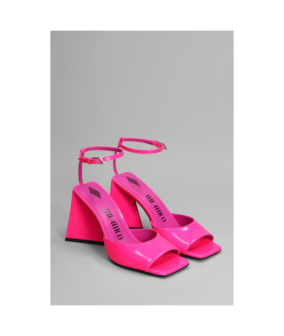 サンダル・ミュール THE ATTICO Fluo pink leather Piper sandals The Attico Fluo Pink Leather Piper Sandals | italist, ALWAYS