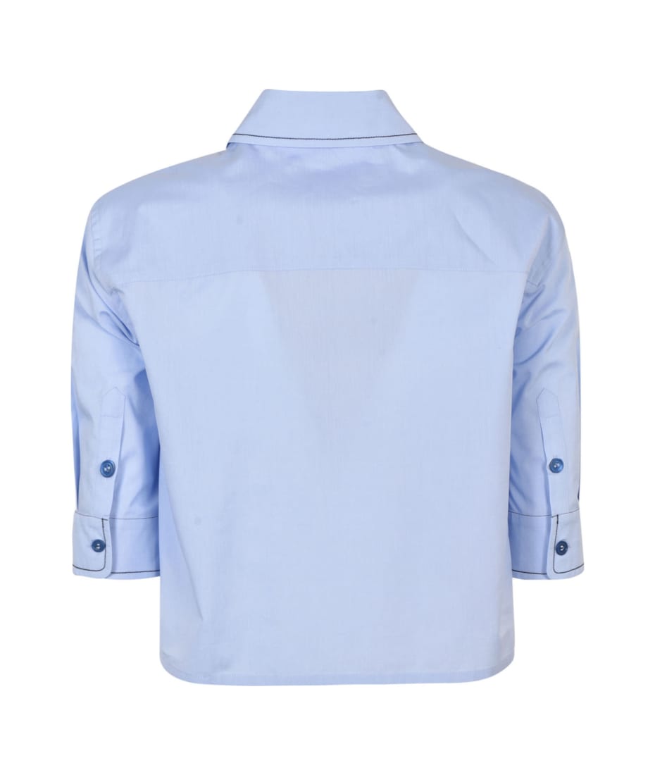 Marni Logo Embroidered Cropped Shirt | italist