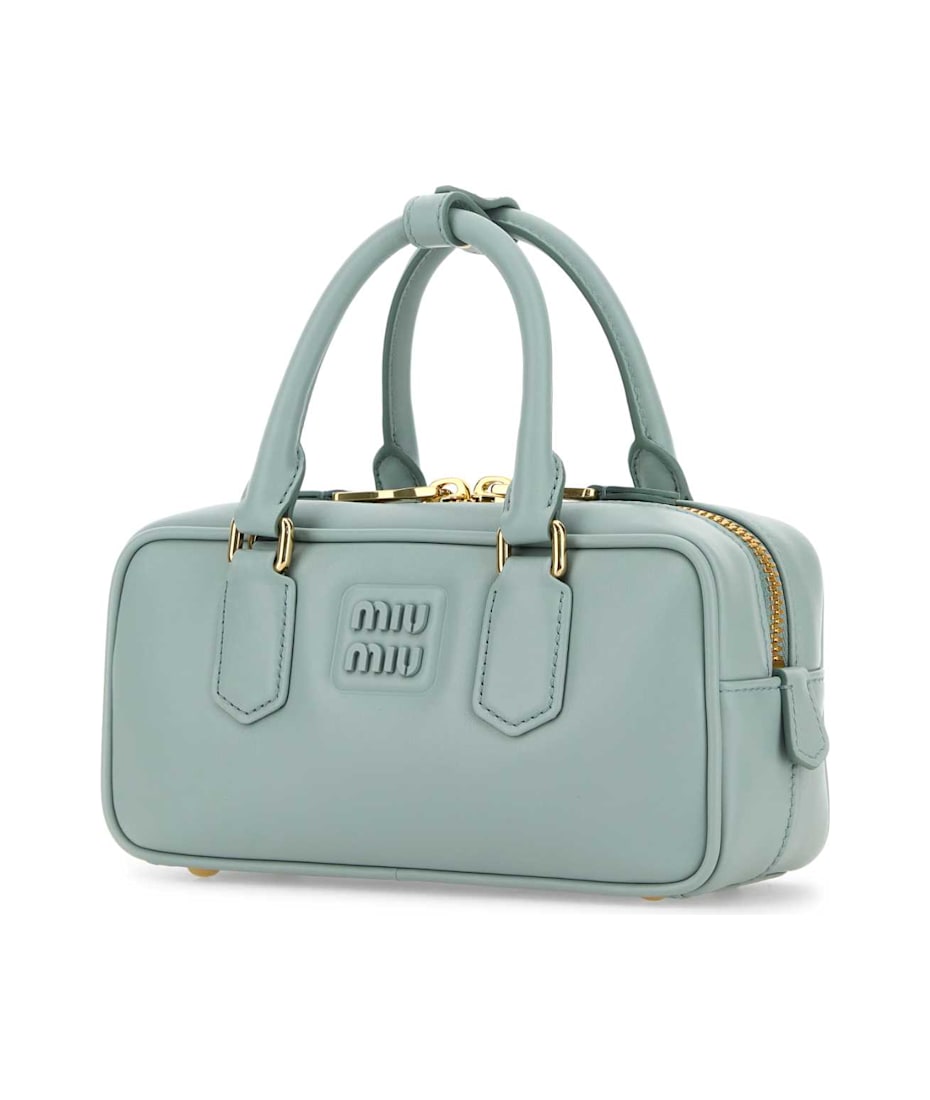 ハンドバッグ MIUMIU POWDER BLUE LEATHER ARCADIE HANDBAG Miu Miu Powder Blue Leather Arcadie Handbag | italist