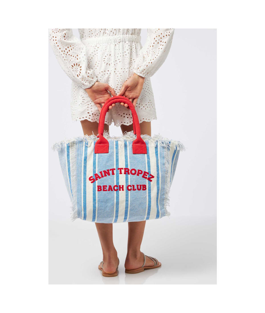 ハンドバッグ MC2 SAINT BARTH Vanity cotton handbag MC2 Saint Barth Vanity Canvas Shoulder Bag With Portofino