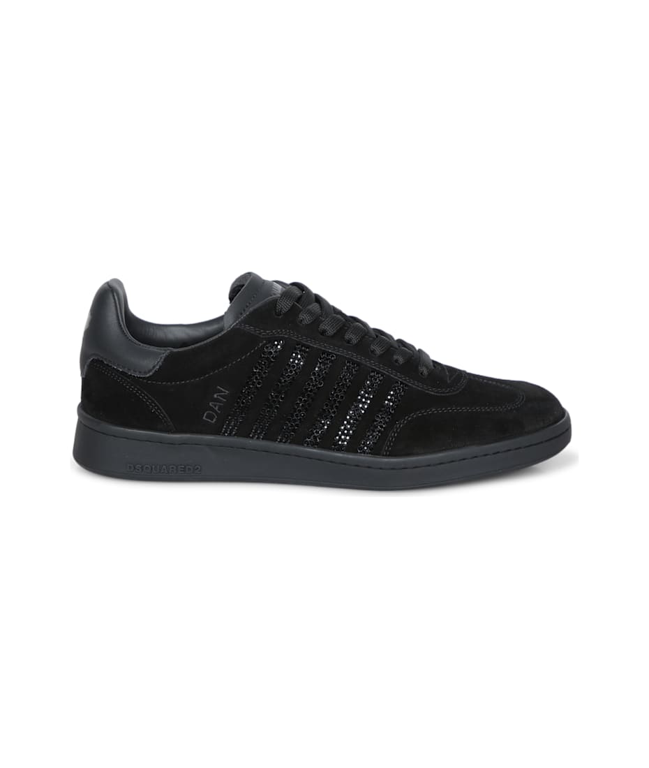 【送料&関税込】Dsquared2 Boxer Strass Black Sneakers Dsquared2 Boxer Strass Black Sneakers | italist