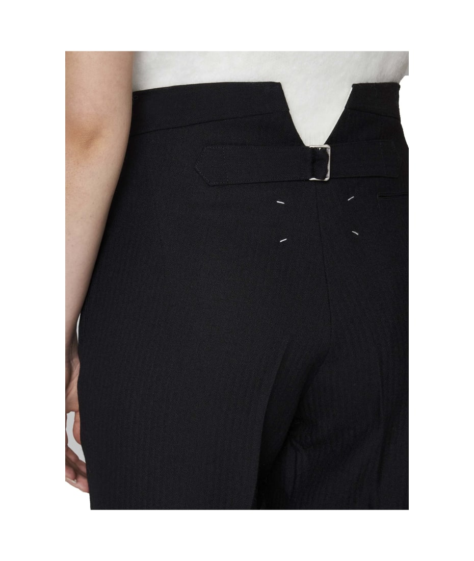 パンツ Maison Margiela Strap wool pants MAISON MARGIELA - Men Wool Pants – Atelier New York