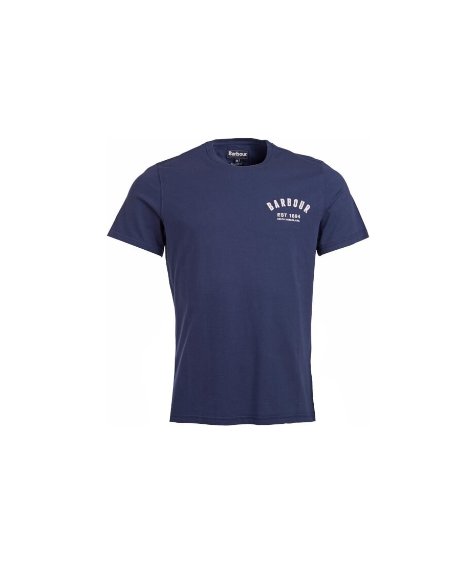 ★Barbour★プレッピーTシャツ Barbour tシャツ 「Barbour」ブランドロゴTシャツ231MTSG004