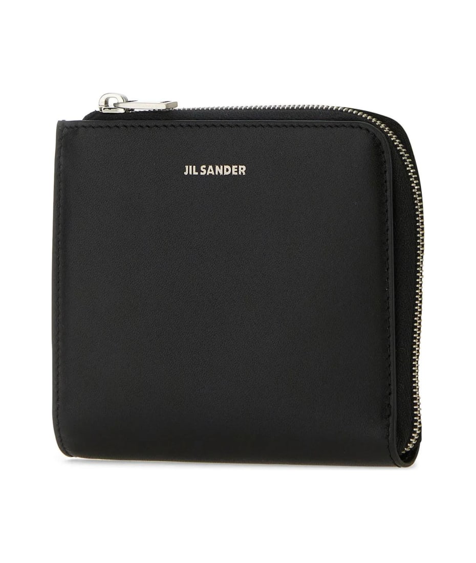 Jil Sander Black Leather Card Holder | italist