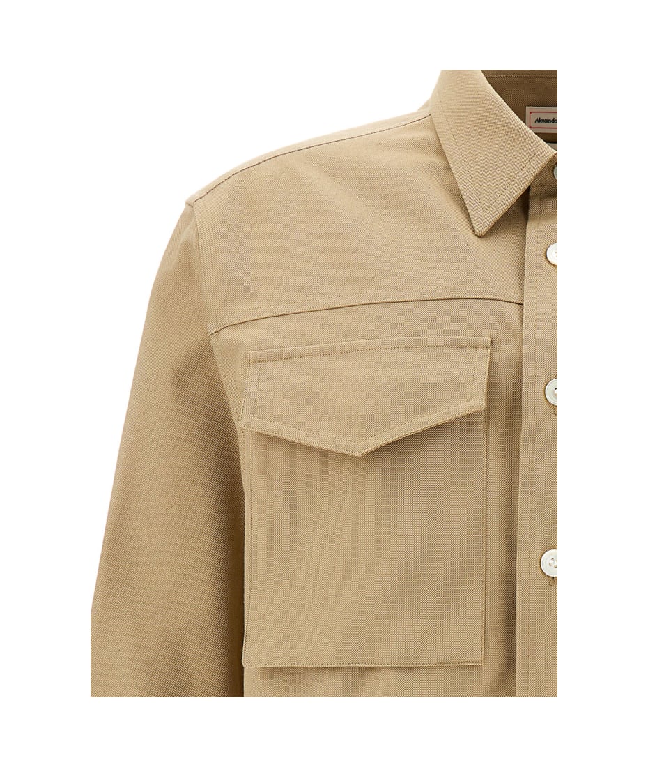 Alexander McQueen Military Pocket Sht | italist Alexander McQueen Military Pocket Sht | italist