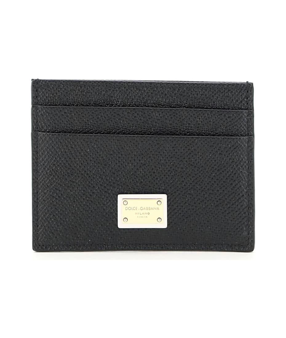 Dolce & Gabbana Leather Card Holder With Logo Plaque | italist, ALWAYS LIKE  A SALE