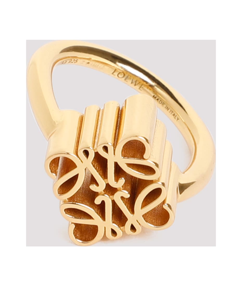 【国内発送】Single Anagram ring in sterling silver Single Anagram ring in sterling silver Gold - LOEWE