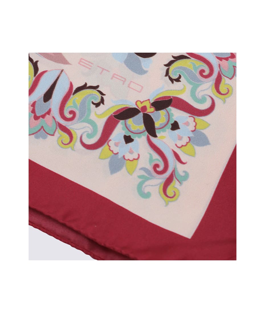 スカーフ ETRO SCARVES AND SILK CREAM/AUBERGINE Etro Multicolor Silk Scarf | italist