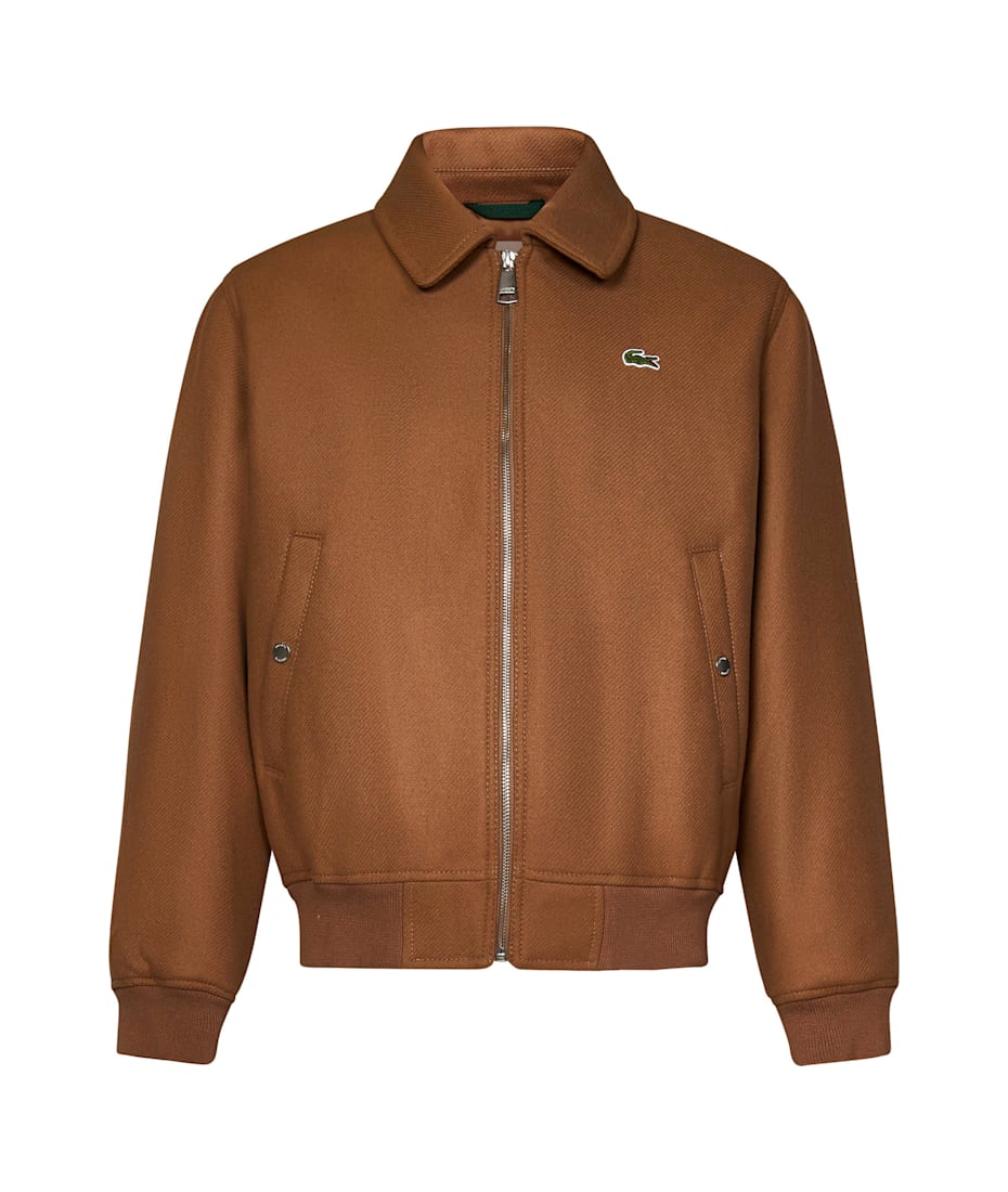 LACOSTE MA-1スタイルジャケット ベージュ FR 48 / US S ラコステ MA-1風 ジャケット ベージュ US L