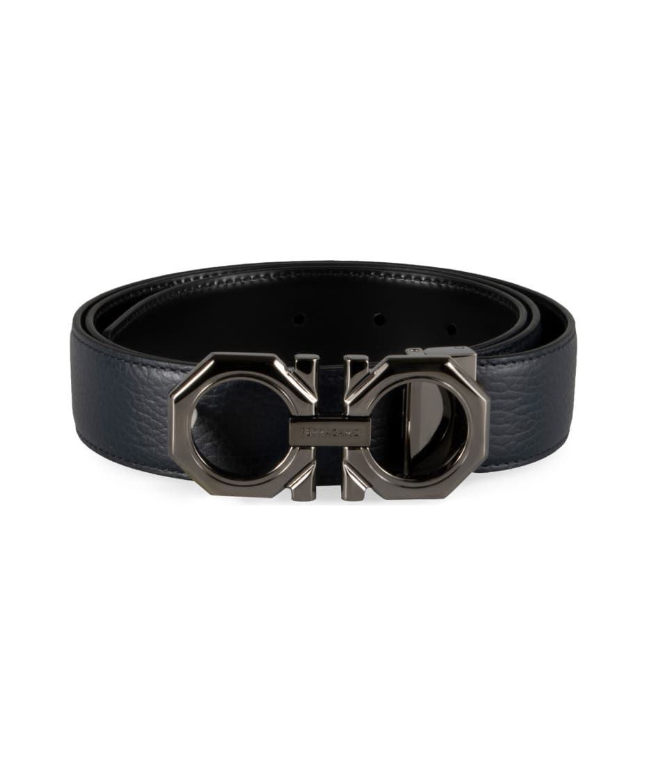 Ferragamo Gancini-plaque Leather Belt