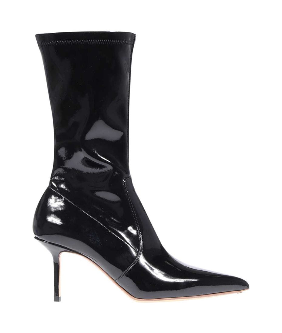 Francesco Russo Patent Pointy Toe Ankle Boots italist ALWAYS LIKE A SALE