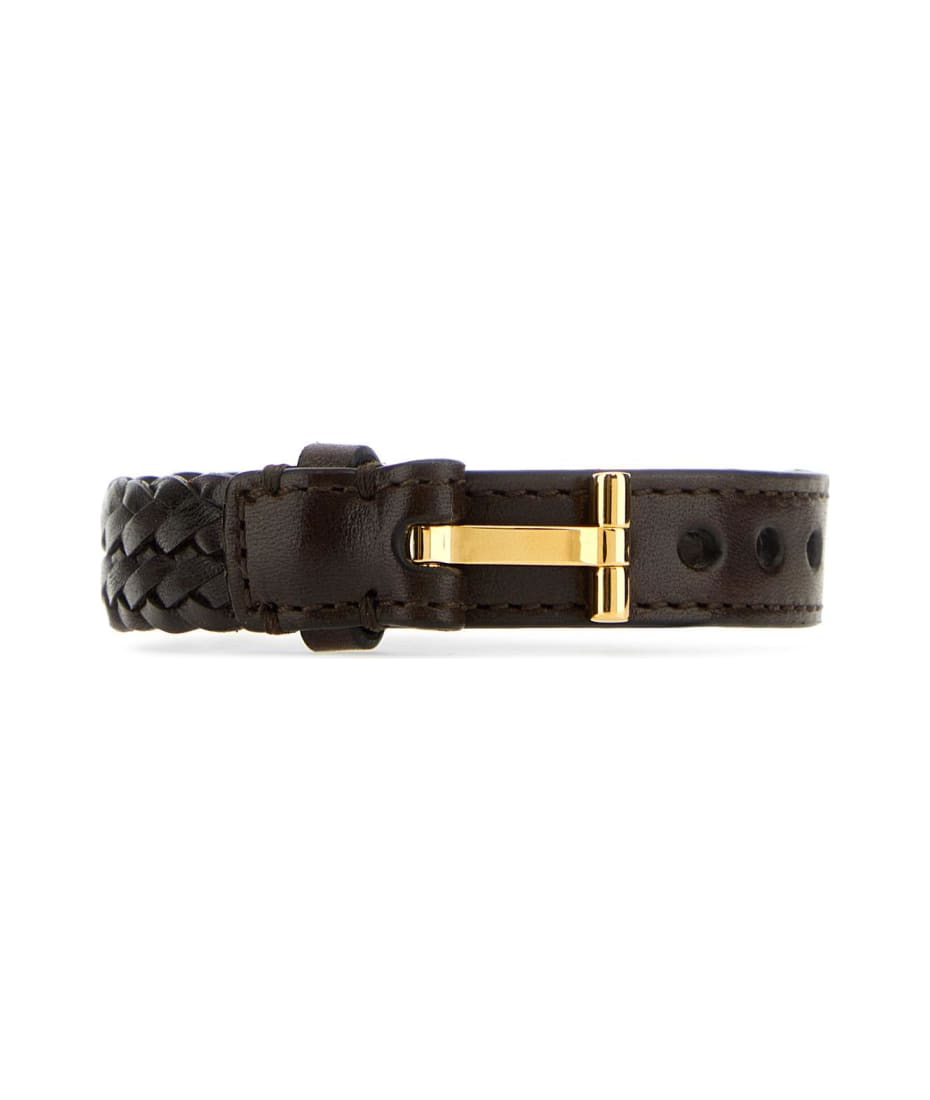 【送料&関税込】Tom Ford Dark Brown Leather Bracelet Tom Ford Dark Brown Leather Bracelet | italist