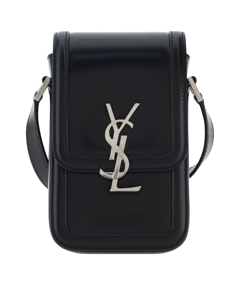 Saint Laurent logo-plaque iPad Case - Black