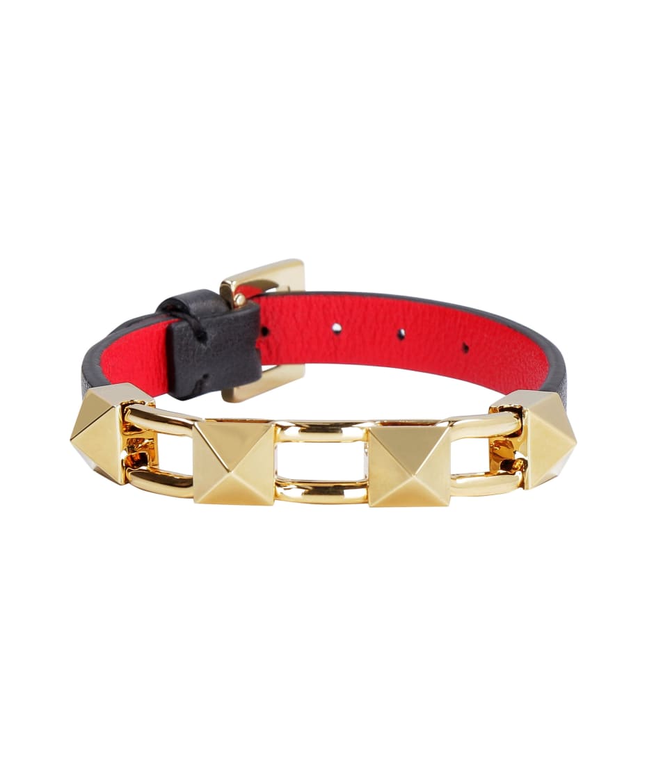 vlogo signature leather bracelet