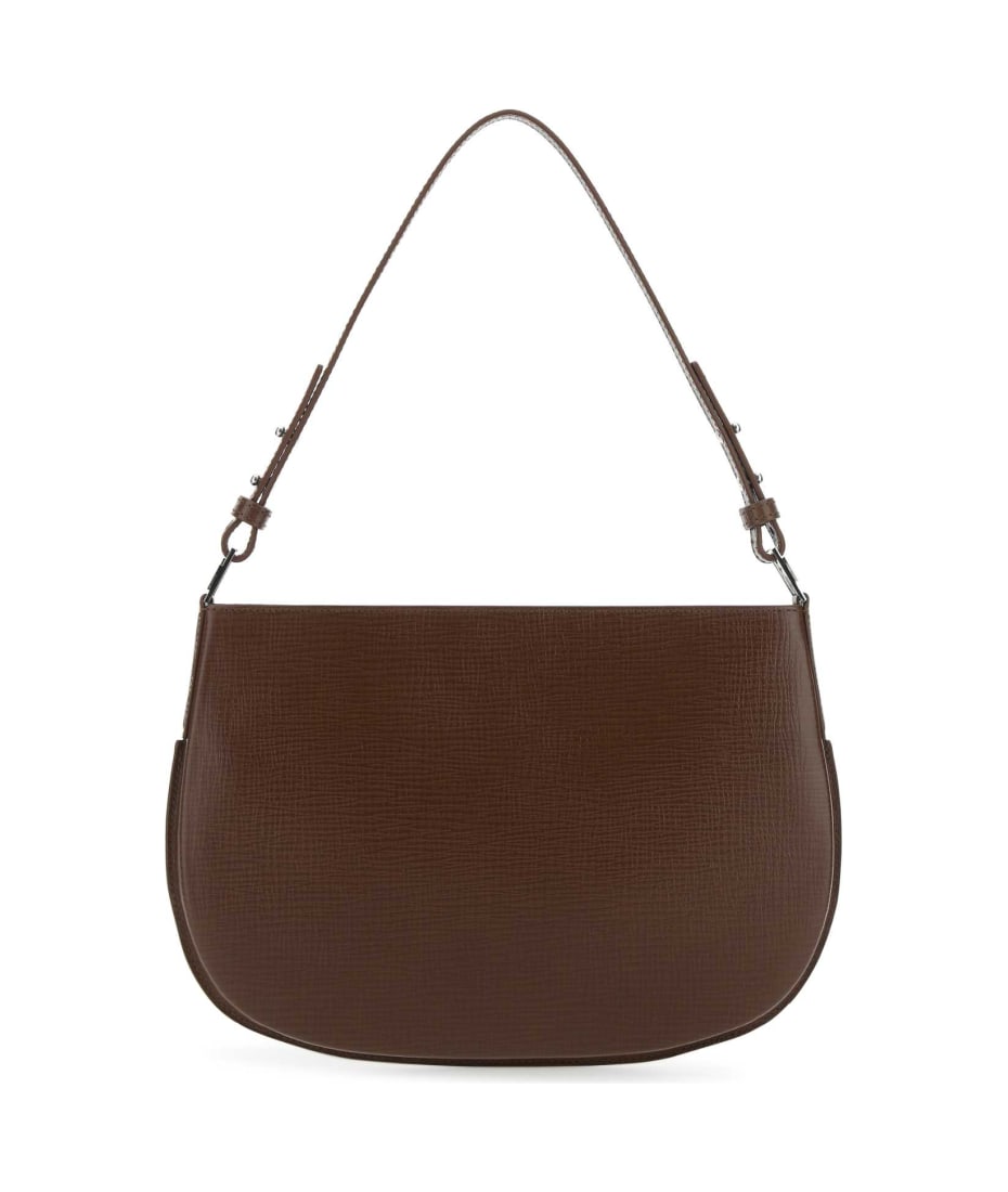 【送料&関税込】BY FAR Brown Leather Issa Shoulder Bag BY FAR Brown Leather Issa Shoulder Bag | italist