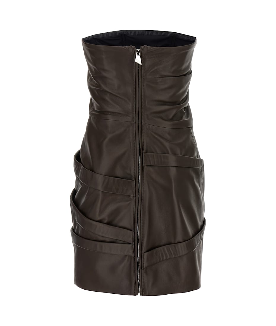 ワンピース THE ATTICO FW25 Leather dress (251WCA00361 204) The Attico Leather Dress | italist