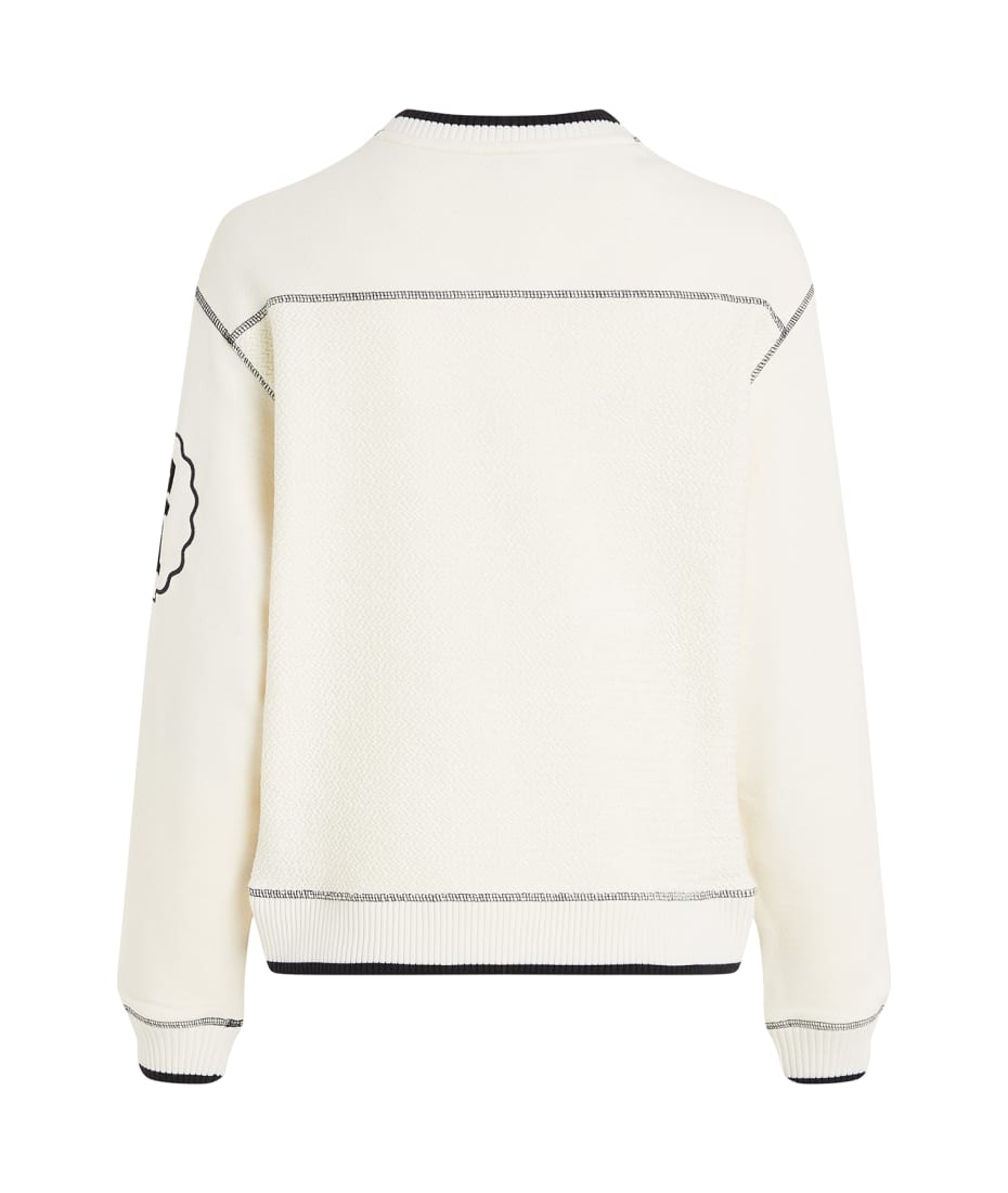 Tommy Hilfiger Regular Fit Woven Sweatshirt With Th Monogram - CALICO