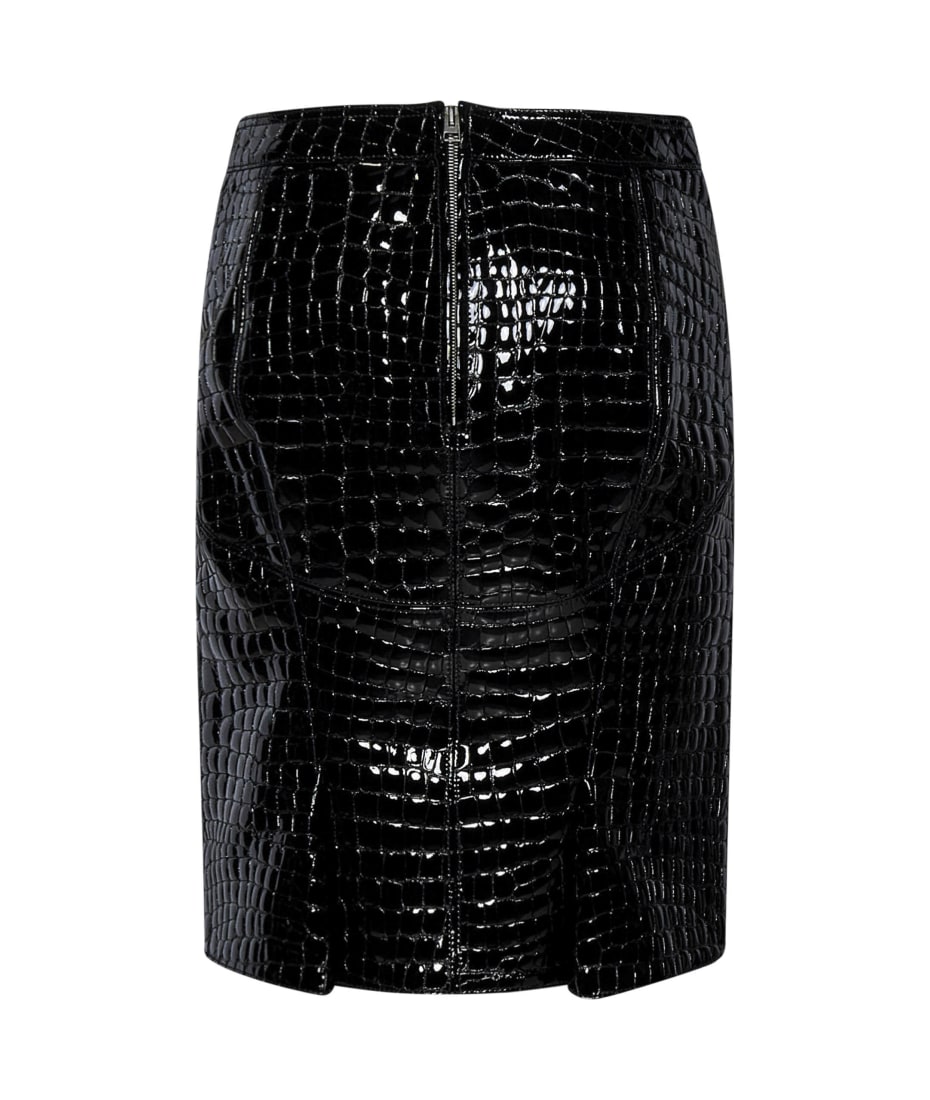 Tom Ford Glossy Croco Skirt | italist
