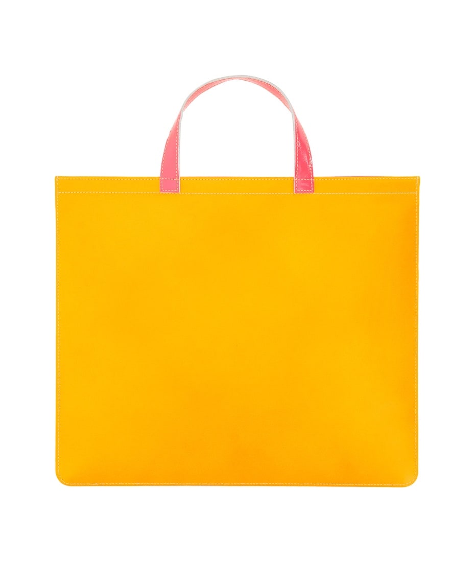 トートバッグ Comme Des Garcons Wallet Super Fluo Leather Tote Bag Comme des Garçons Wallet Super Fluo Leather Tote Bag