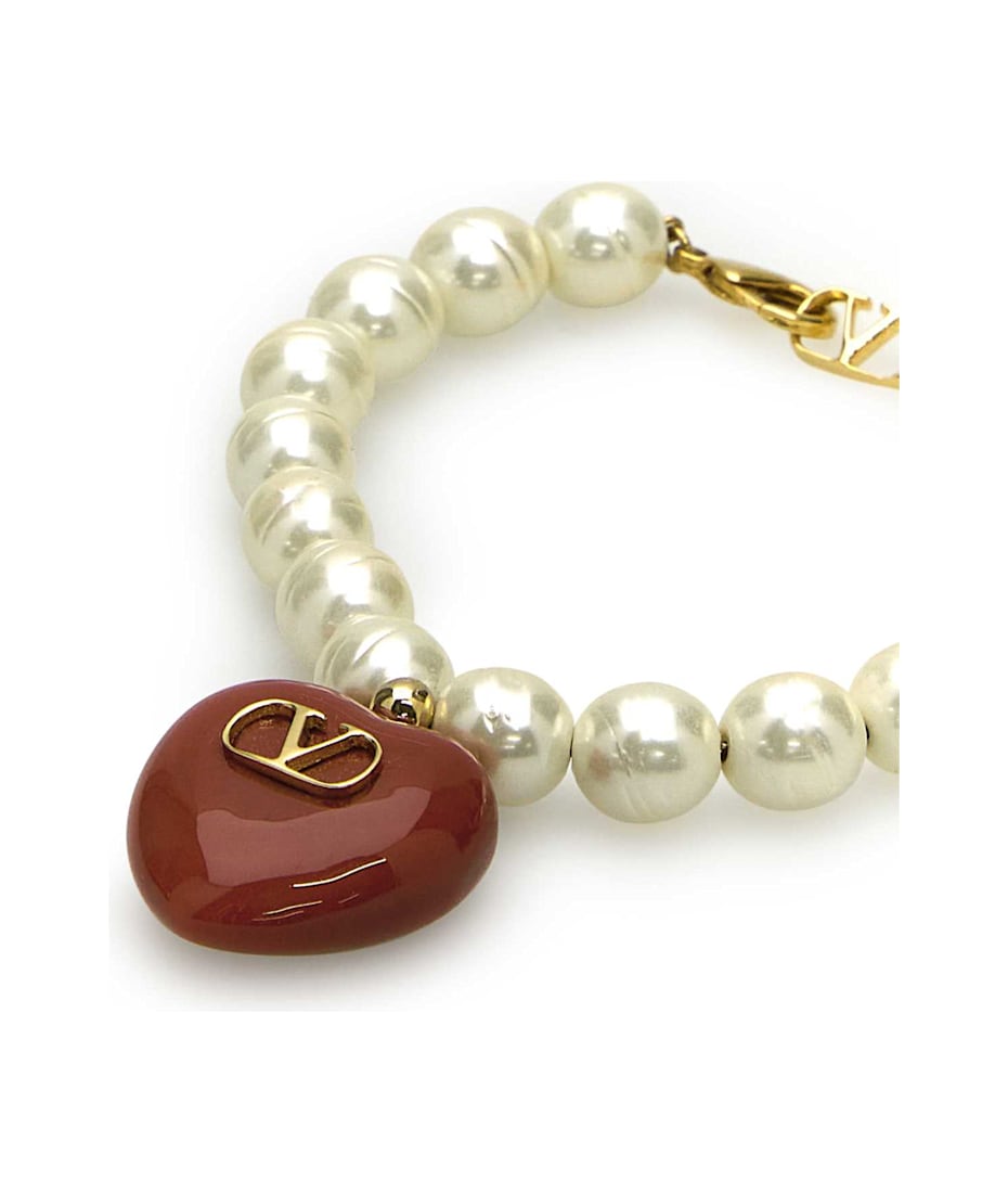 Valentino Garavani Pearl Coeur Royal Bracelet | italist Valentino Garavani Pearl Coeur Royal Bracelet | italist