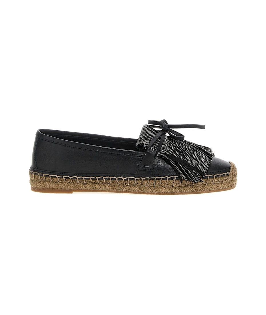 Brunello Cucinelli| (M0B138440 C8080) Brunello Cucinelli Ramile Fringed Espadrilles | italist