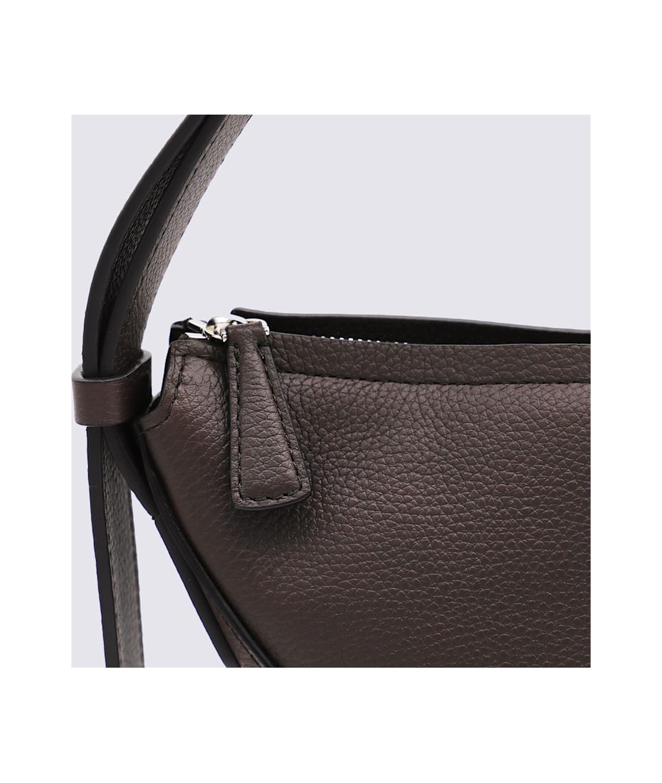 The Row Dark Brown Jouve Shoulder Bag | italist
