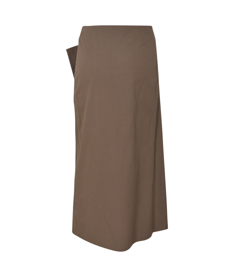 DOT GREY DISCHARGE PRINT R ROUND HEM SKIRT – THE SHOP YOHJI
