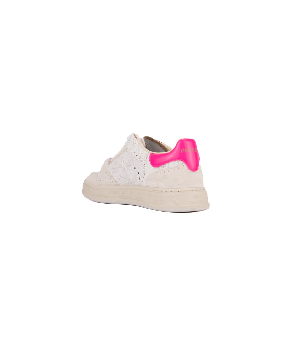 スニーカー PREMIATA Women Sneakers QUINND VAR 7419 WHITE PINK White Кеды Premiata quinnd var 7419 white-light rose 9070251134