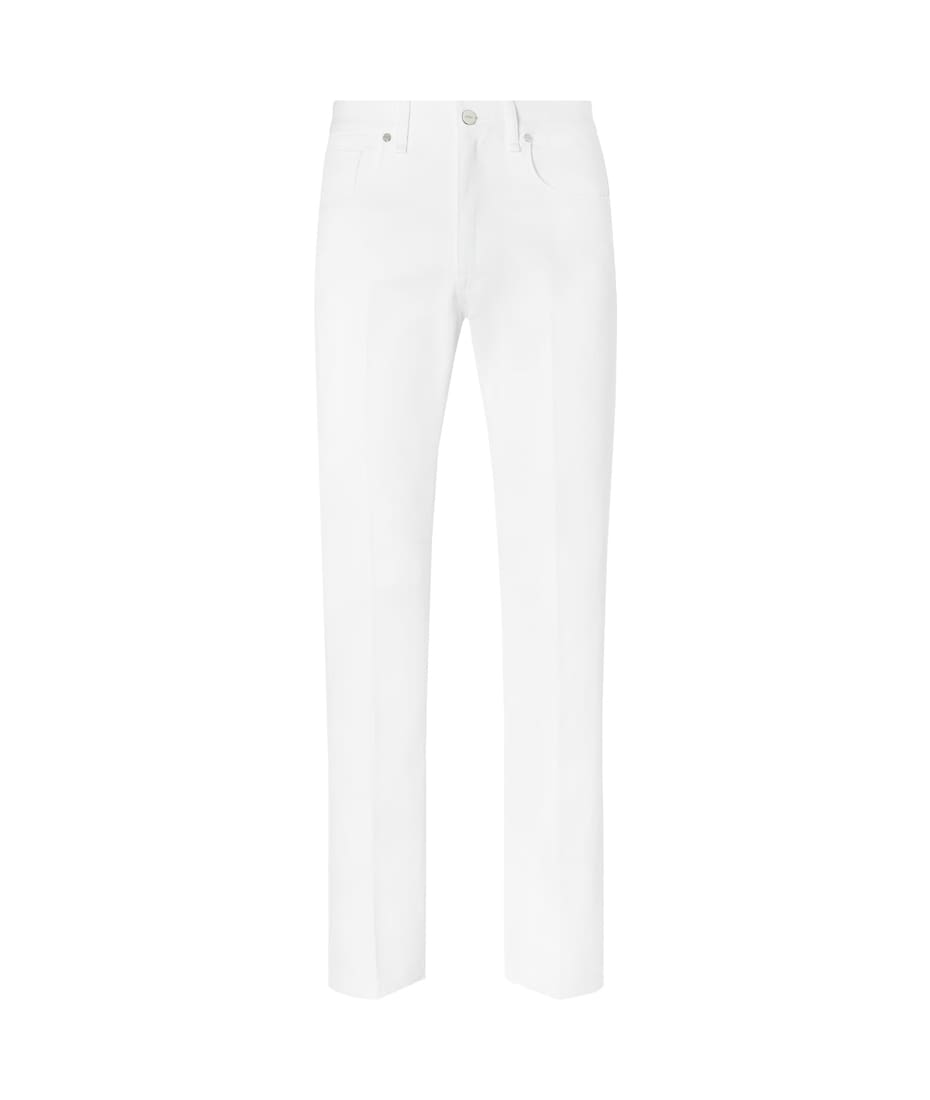 FENDI jeans 白　コットンスラックス 31554-003 ナ21 Long Jeans Jeans White | Fendi
