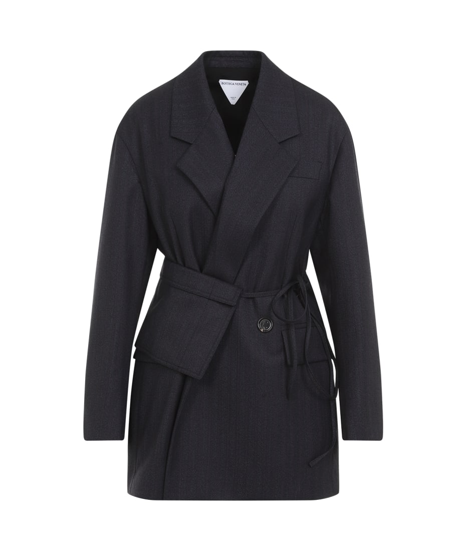 ジャケット BOTTEGA VENETA DARK BLUE WOOL BLAZER Bottega Veneta Dark Blue Wool Blazer | italist