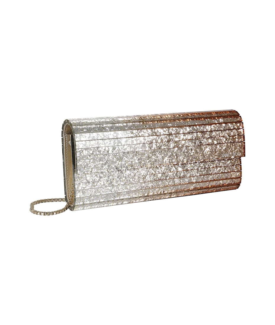 クラッチバッグ Jimmy Choo Degrade Glitter Acrylic Clutch With Chain Strap Jimmy Choo Triple Degrade Glitter Acrylic | italist, ALWAYS