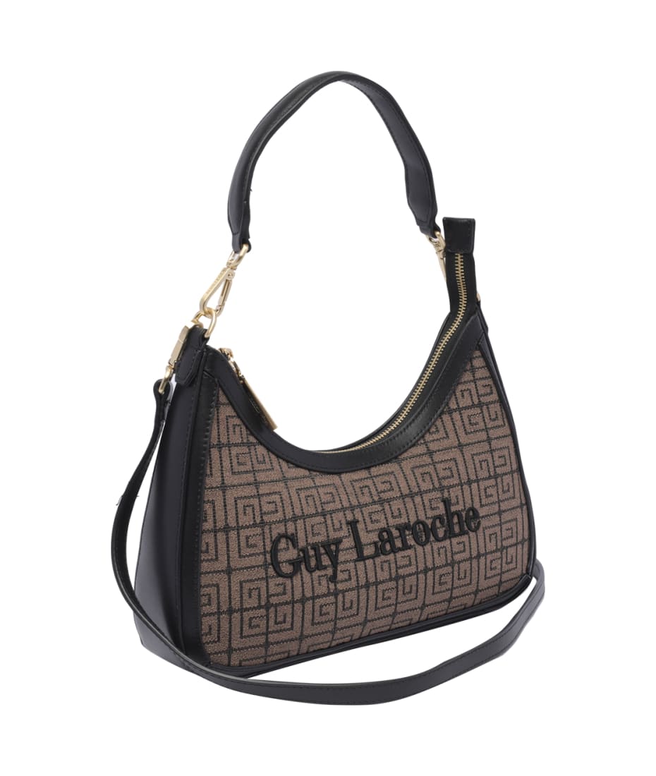 Black Shoulder / Crossbody Purse Guy Laroche Paris Parfums 