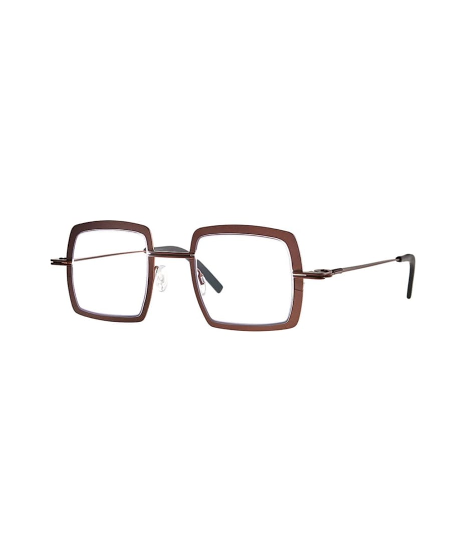 メガネ THEO Theo - SUPER 098 BURNT SHADOW MATTE - 98 Theo Eyewear Super 098 Burnt Shadow Matte98 | italist