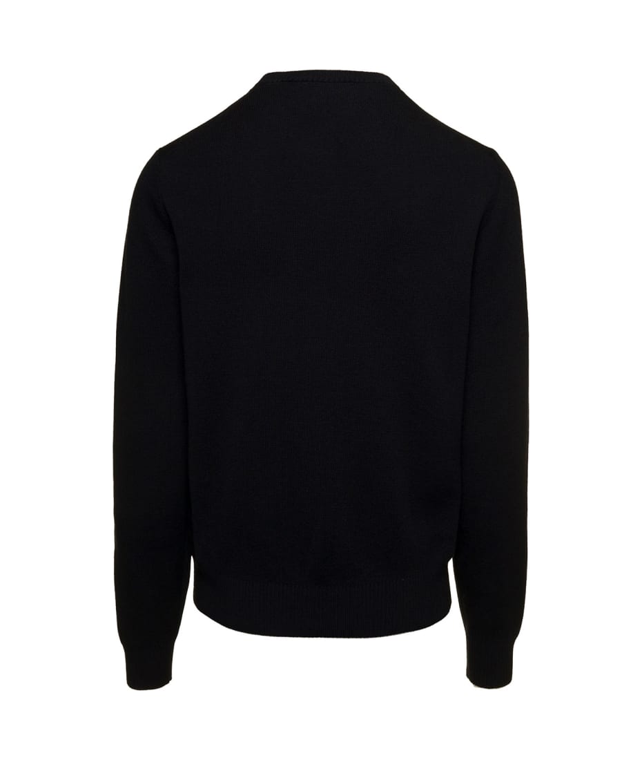 Ami Alexandre Mattiussi Man's Black Cotton Sweatshirt With