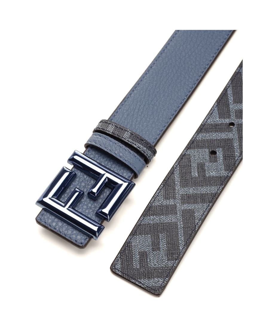 Fendi Reversible Denim Blue Belt | italist
