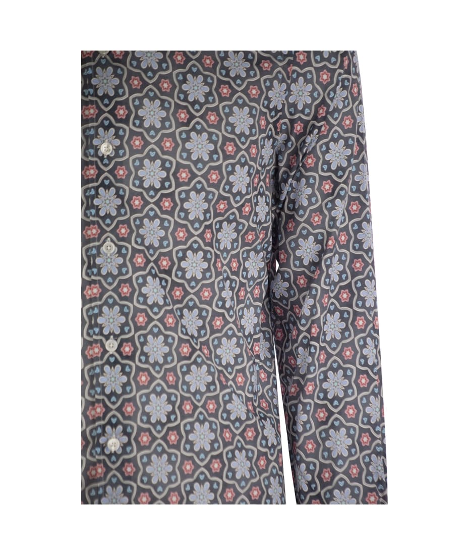 Tシャツ・カットソー Fedeli Printed stretch cotton voile shirt Fedeli Printed Stretch Cotton Voile Shirt | italist, ALWAYS