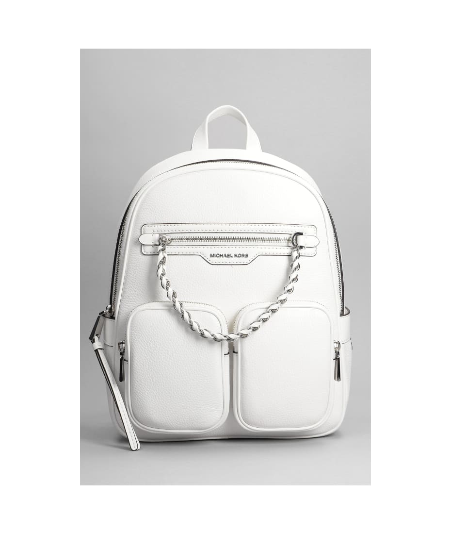 Michael Kors Elliot Backpack In White Leather | italist, ALWAYS LIKE A SALE