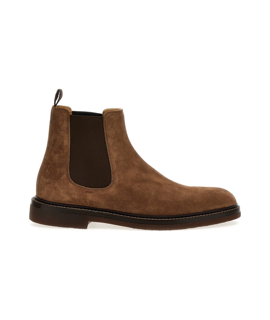 ショートブーツ・ブーティ BRUNELLO CUCINELLI SUEDE LEATHER CHELSEA BOOTS BRUNELLO CUCINELLI Suede Chelsea Boots for Men | MR PORTER