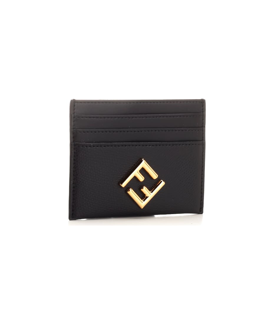 【FENDI】FF DIAMONDS CARD WALLET FF Diamonds Wallet On Chain Leather Blue | Fendi