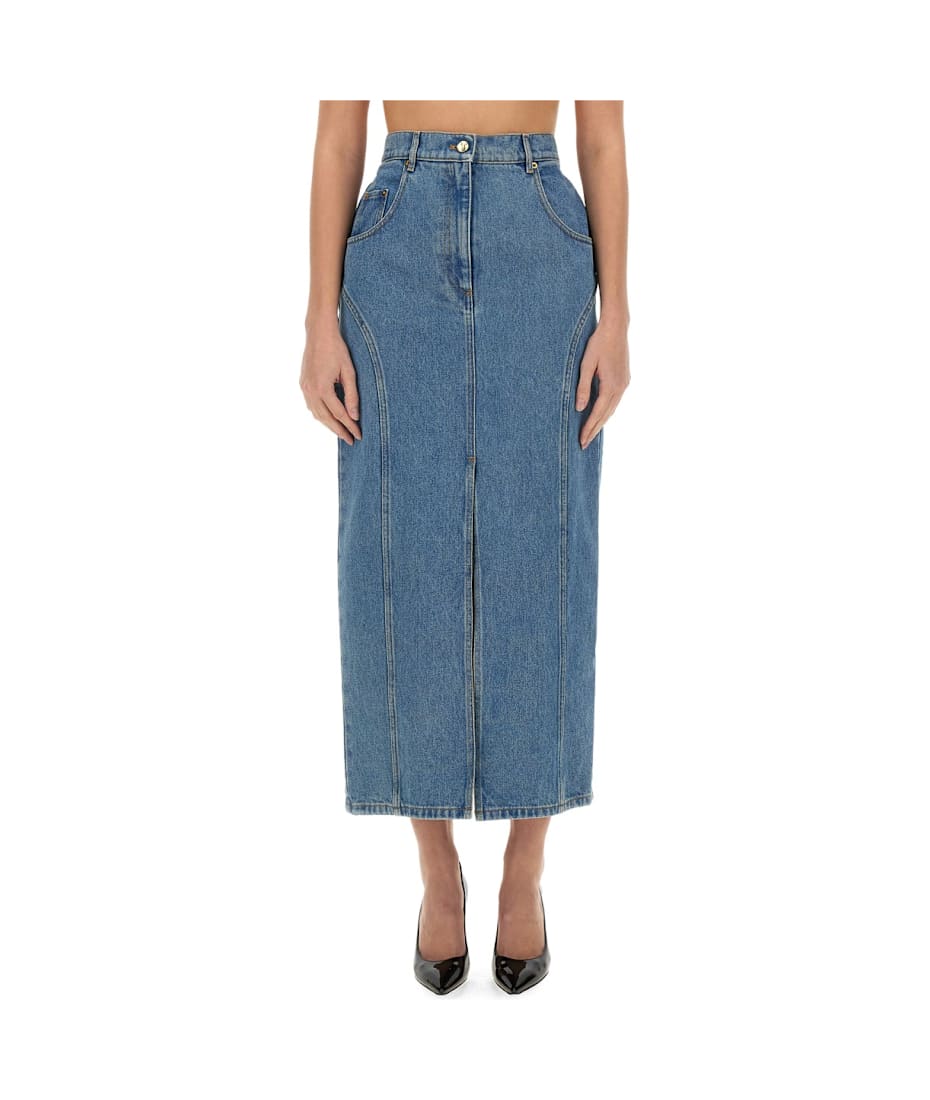 Nina Ricci Long Denim Skirt | italist
