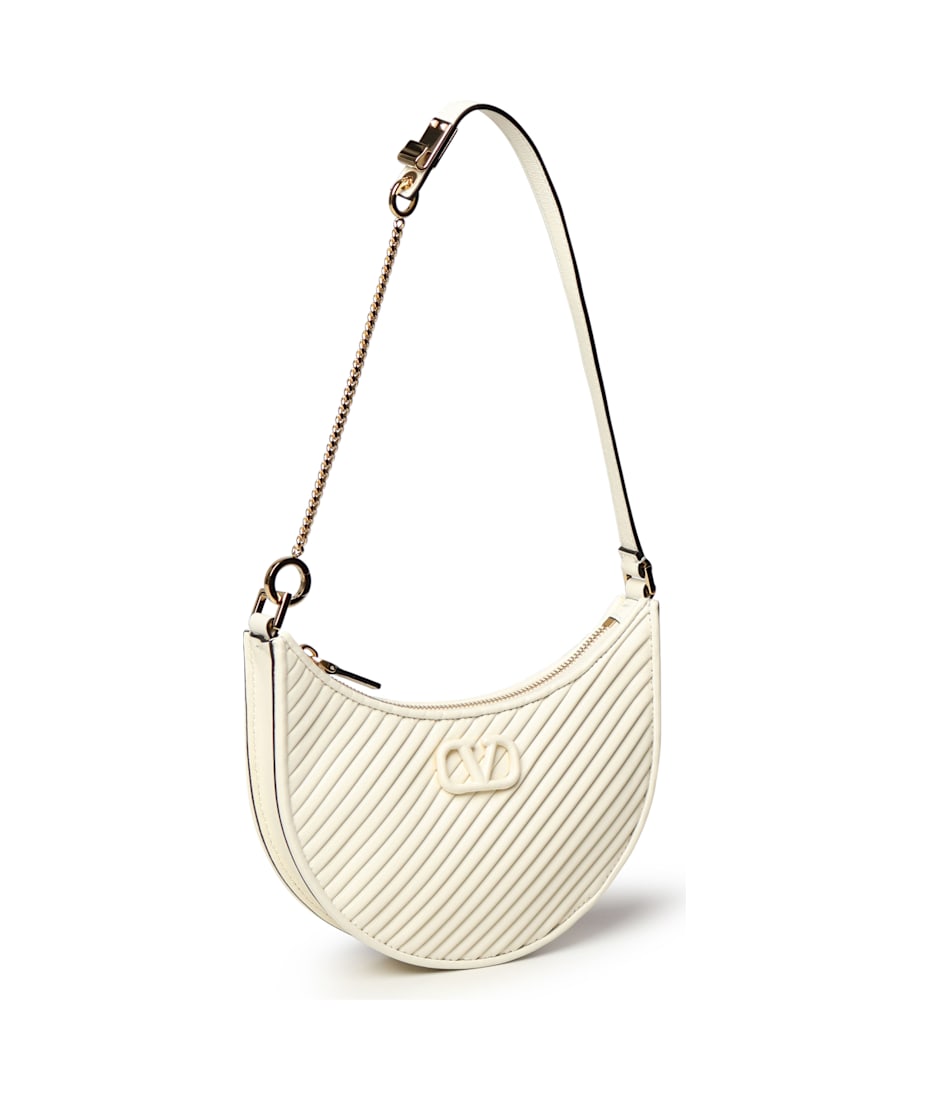 【VALENTINI】VLOGO SHOULDER BAG Valentino Garavani - Locò Small Dark Denim Jewel VLogo