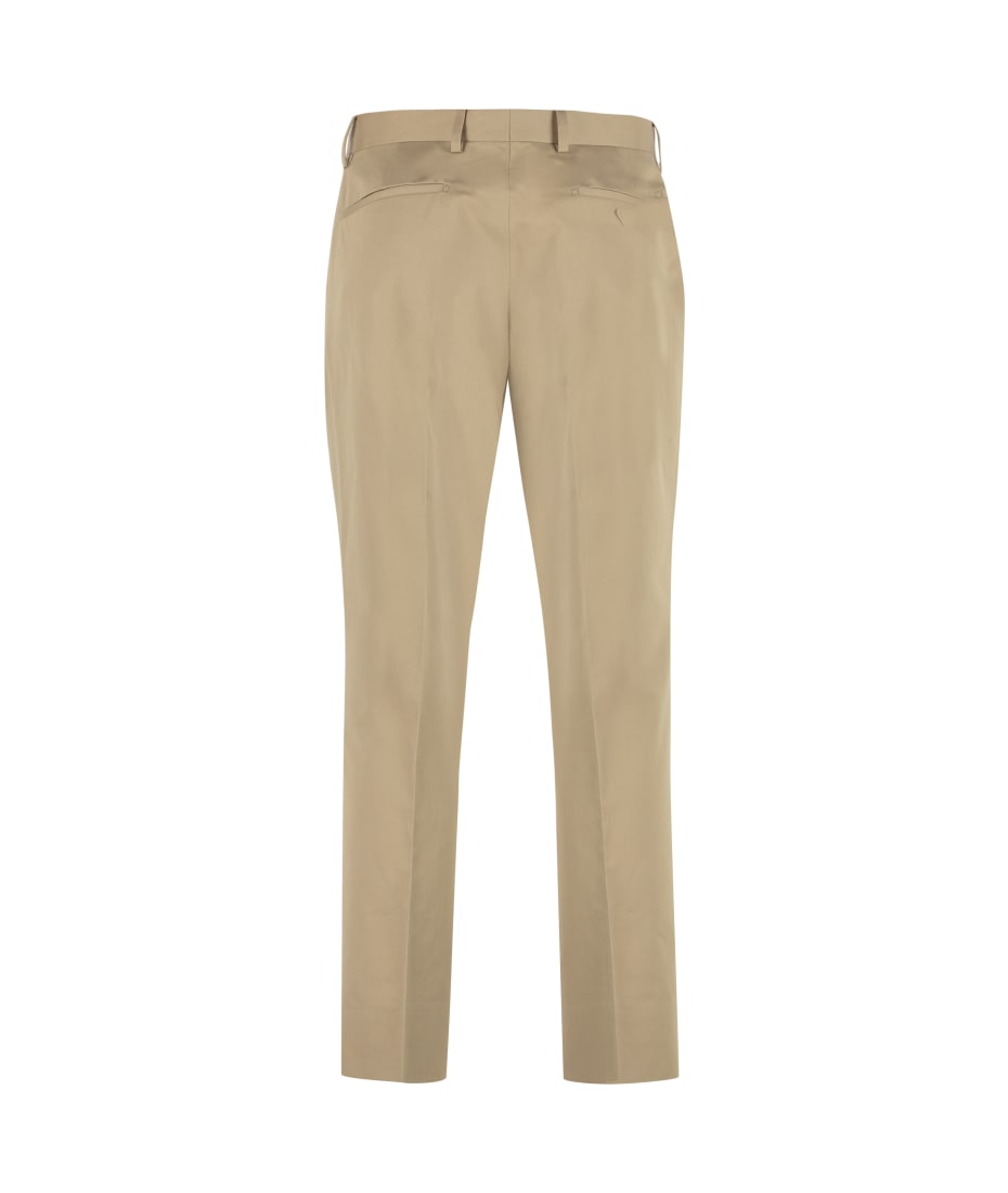Prada Plain Tailored Trousers - Kaki