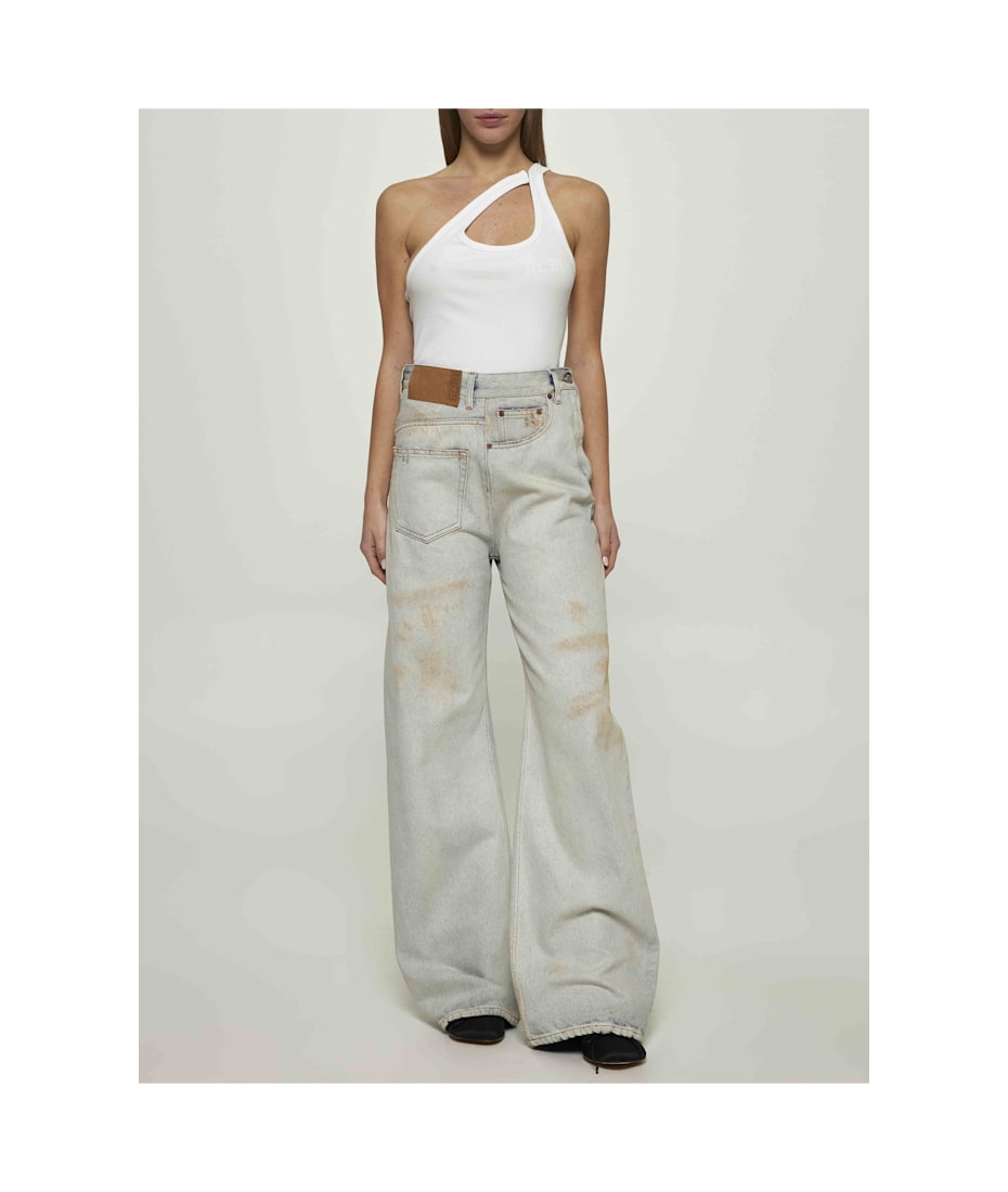 【送料&関税込】MM6 Maison Margiela twist Palazzo Pants MM6 Maison Margiela High-Rise Flare Pants | Saks Fifth Avenue