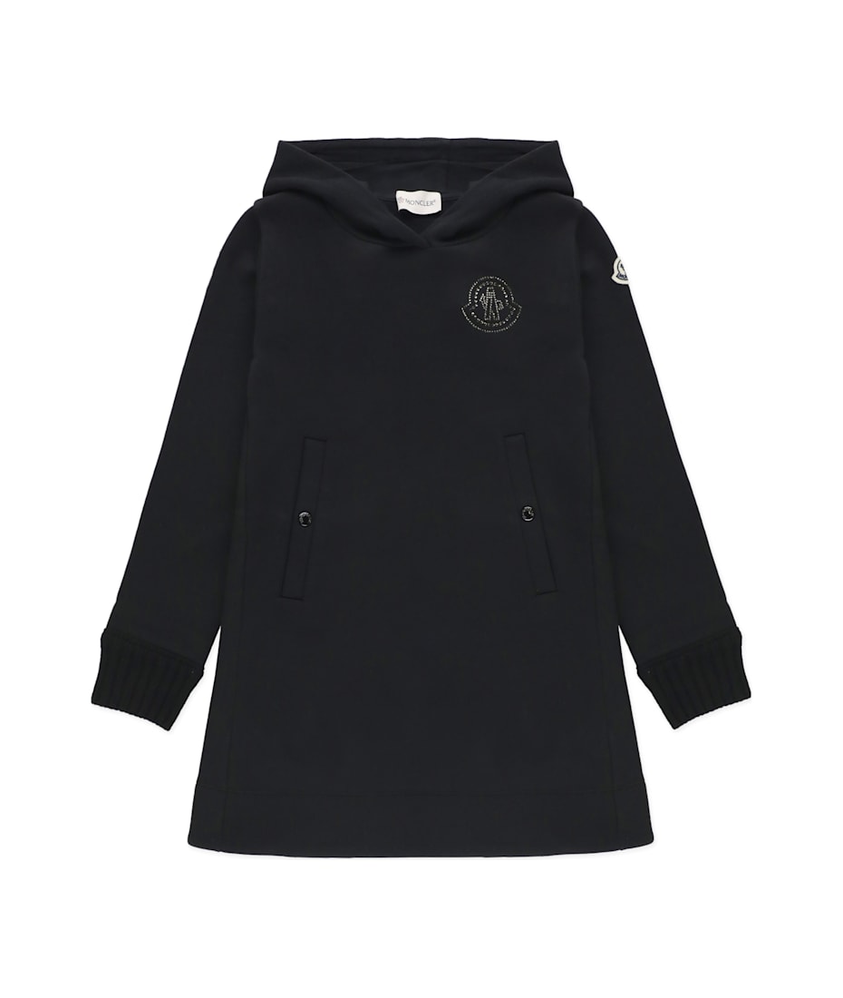 【関税＆送料込み】Moncler Hooded Dress Moncler Logoed Dress | italist