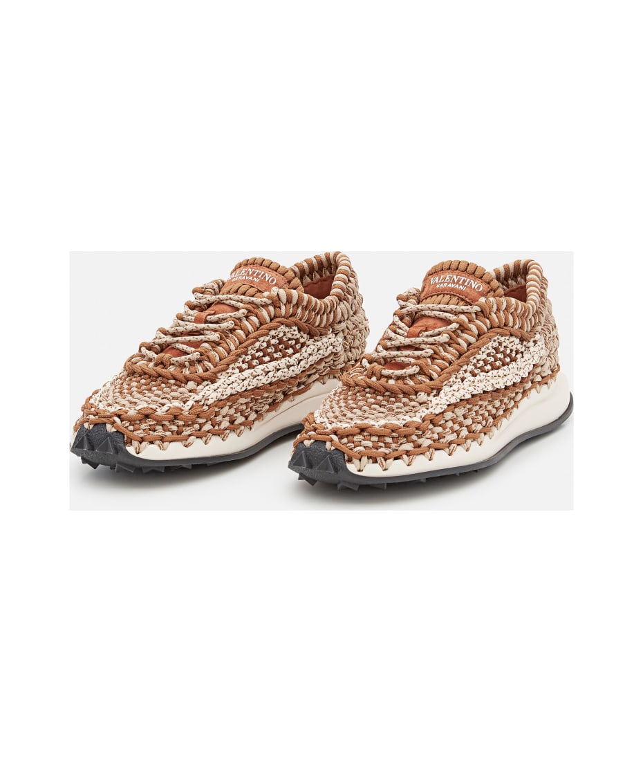 VALENTINO トワレアイコノクラフハイウエストクロッフトハンツ Valentino Garavani Vg Crochet Sneakers | italist