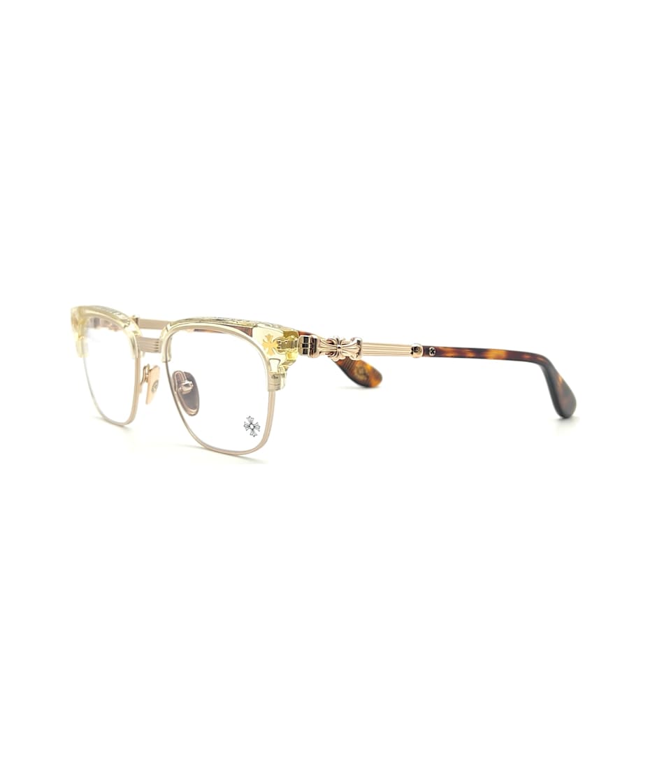 Chrome Hearts BONENNOISSEEUR ll アイウェア Chrome Hearts Bonennoisseur II Black Brushed Silver Eye Glass